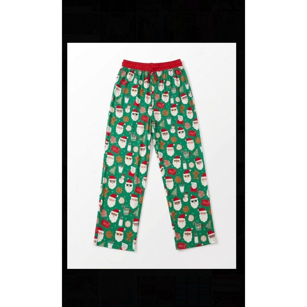 Little sleepies adult Christmas pajamas “cookies for Santa” pants medium bamboo